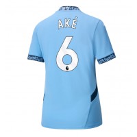 Dres Manchester City Nathan Ake #6 Domáci pre Ženy 2024-25 Krátky Rukáv